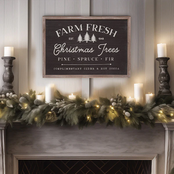 Farm Fresh Christmas Trees Sign
