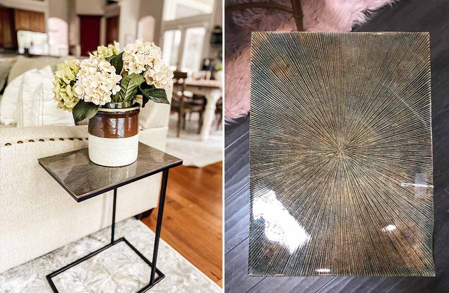 Industrial Sofa Slide Table