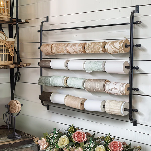 Wrapping Paper Metal Wall Rack