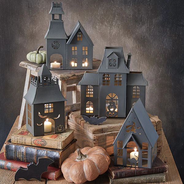 Haunted Village Luminaries, Set of 4