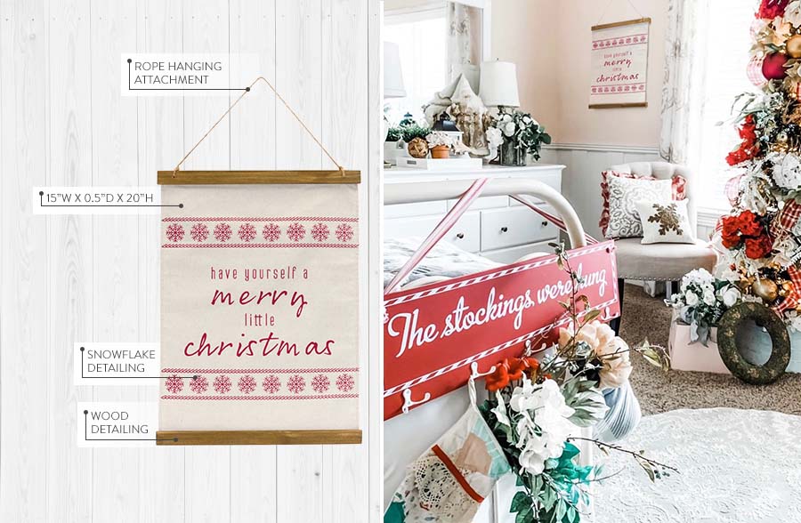 Merry Little Christmas Wall Banner