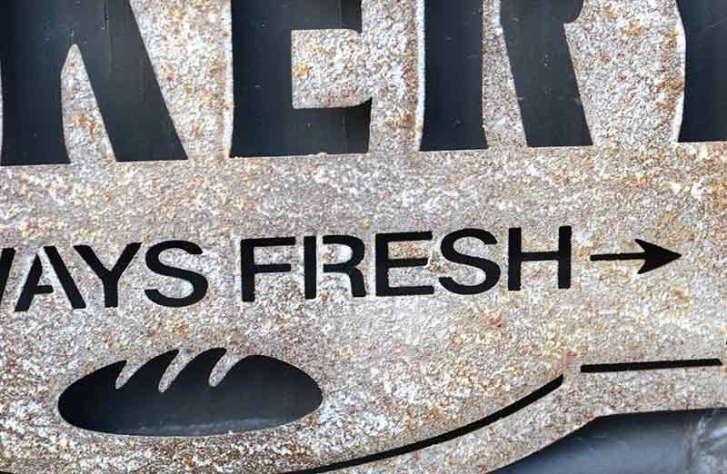 Engraved Mom's Bakery Sign