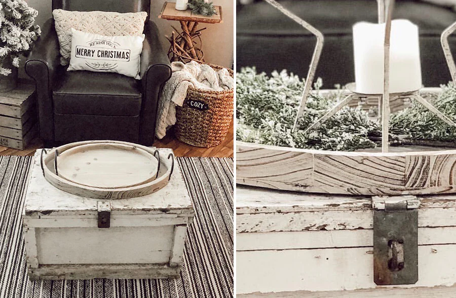 Wooden Trays with Handles, Set of 2