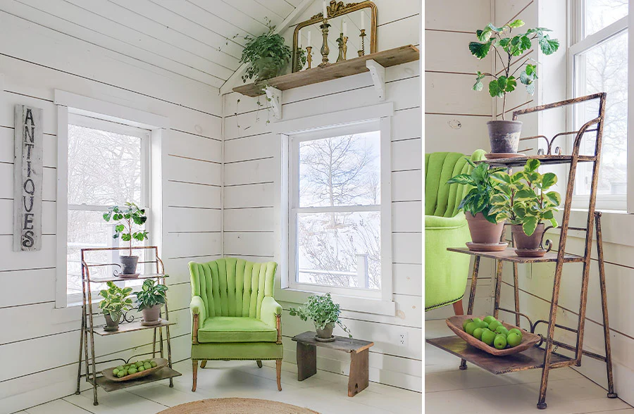 Large Galvanized Metal Shelf