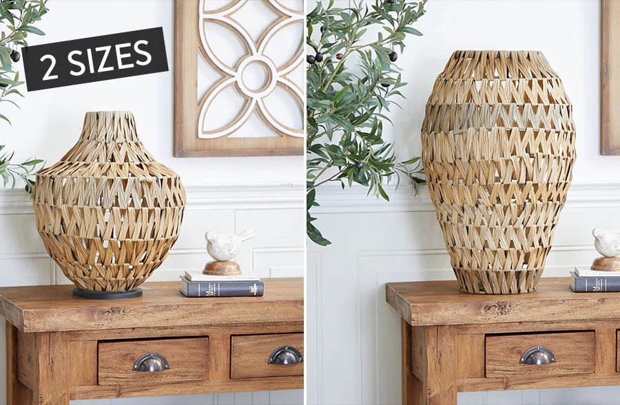 Handmade Faux Leather Vase, Pick Your Size