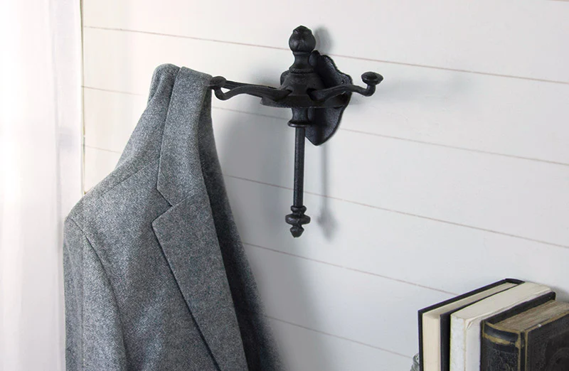 HUGE Cast Iron Triple Wall Hook