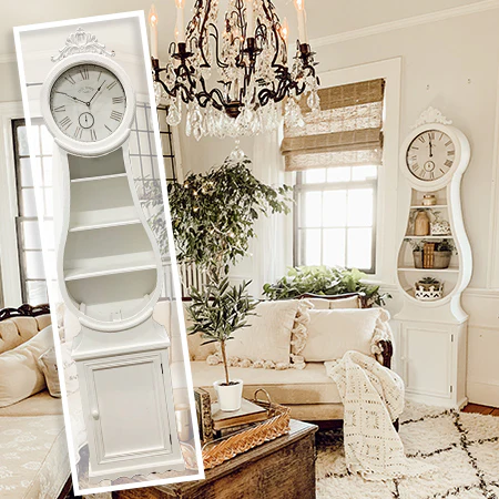 HUGE 75 Inch Mora Clock with Shelves