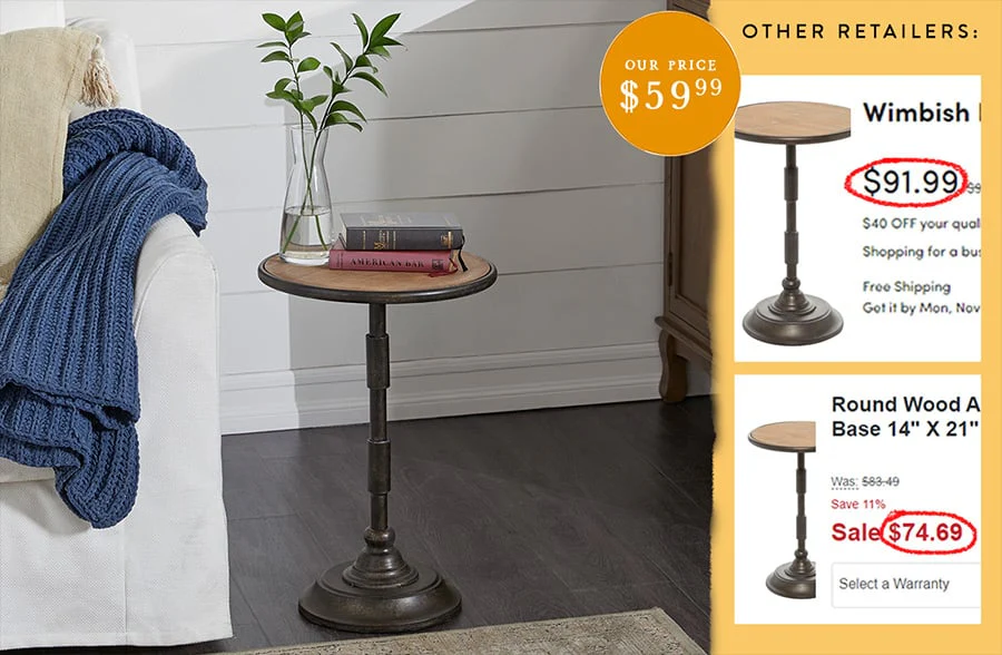 Utilitarian Round Accent Table