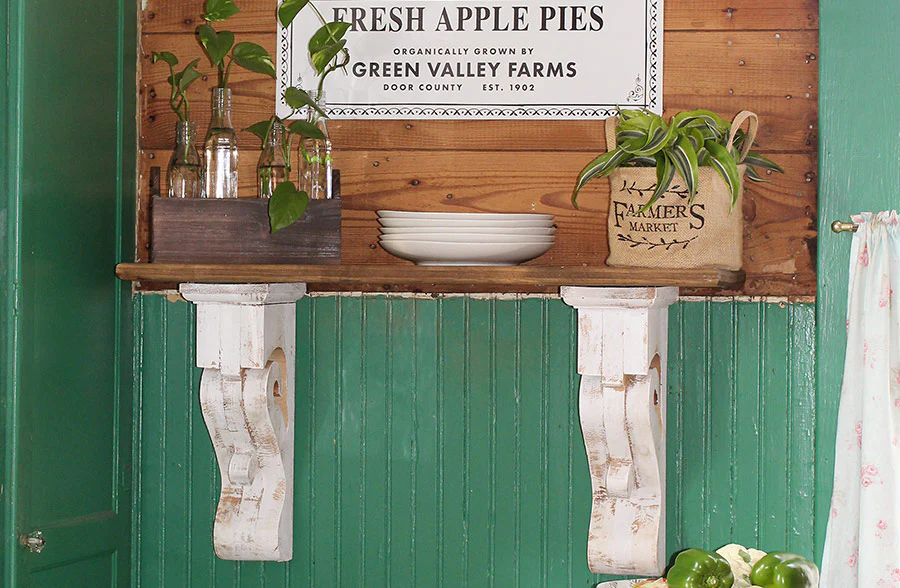 Handcrafted Distressed Chunky Corbel Shelf