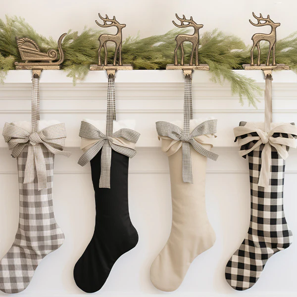 Yuletide Mantel Hooks, Set of 4