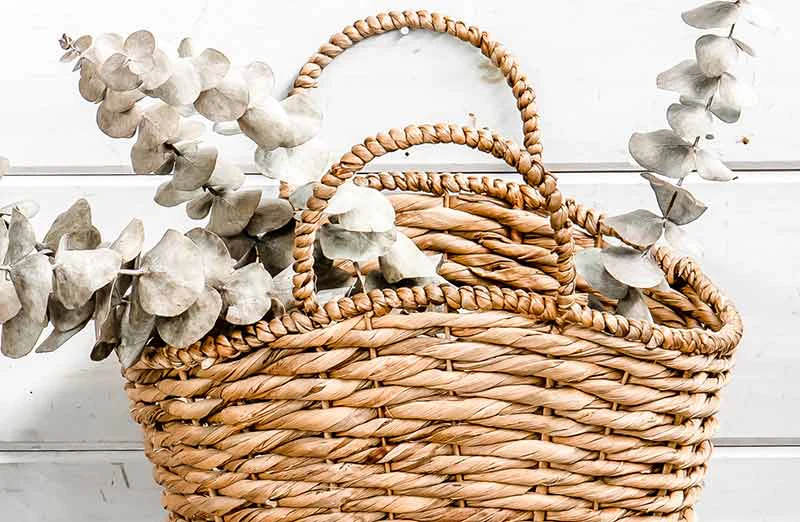Woven Hyacinth Storage Basket