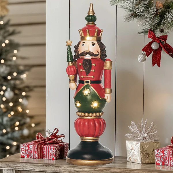 LED Majestic Nutcracker Figurine