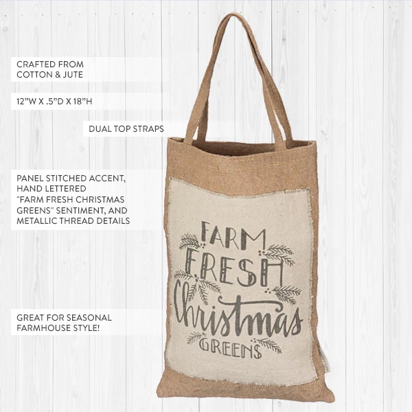 Christmas Feedsack Bag | Vintage Holidays