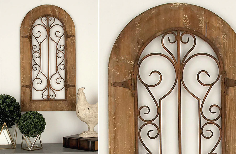 Wooden Arched Wall Panel