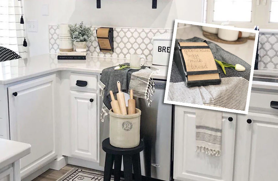 Antique Inspired Desk Top Note Roll