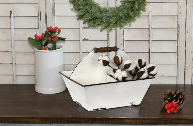 Enamel Divided Caddy