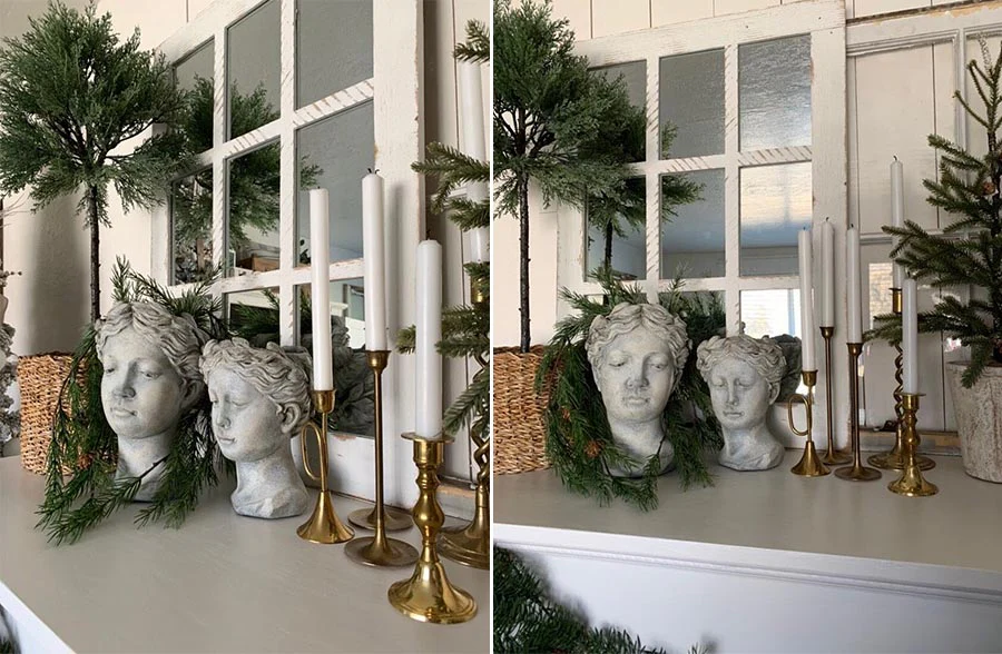 Grecian Inspired Statue Planters, Set of 2