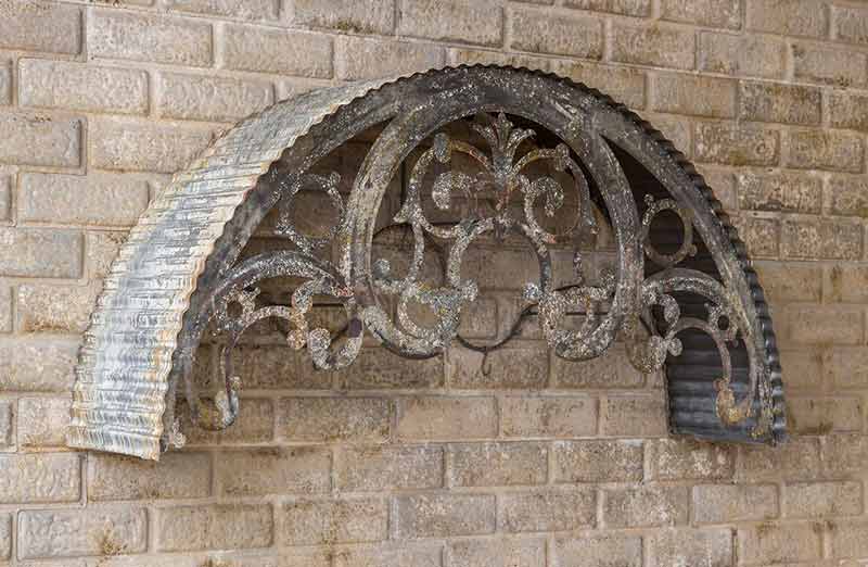 HUGE Filigree Metal Window Arch