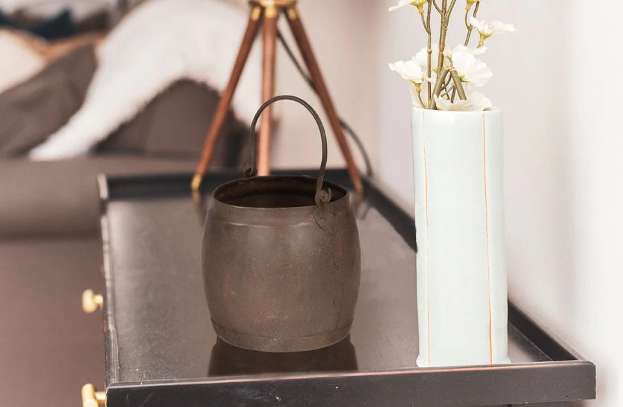 Rusted Metal Pail with Handle