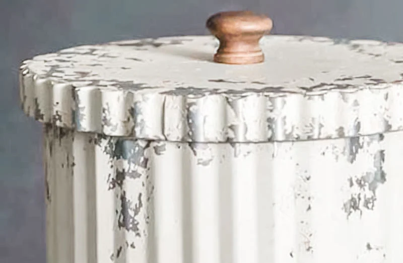 Chippy Whitewash Canister