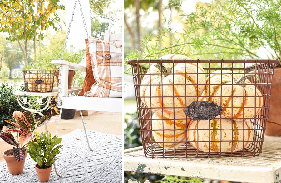 I love You Wire Basket with Tag