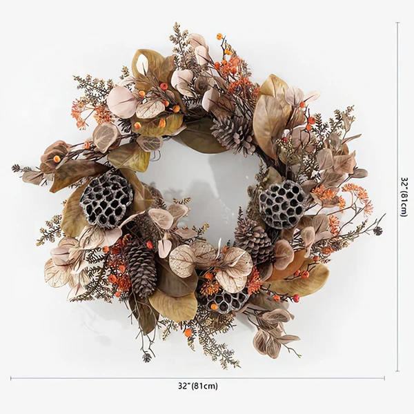 Eucalyptus and Lotus Wreath