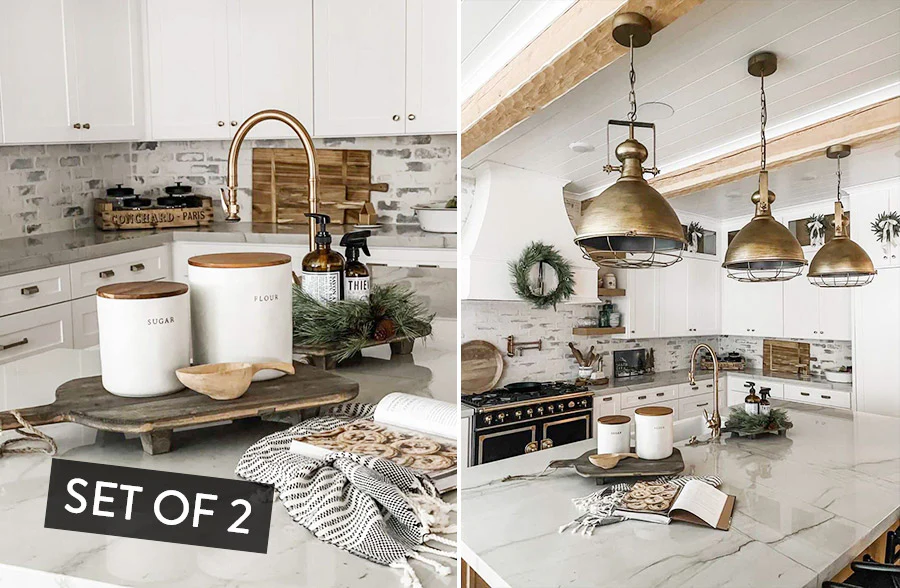 Large Footed Cutting Board Risers, Set of 2