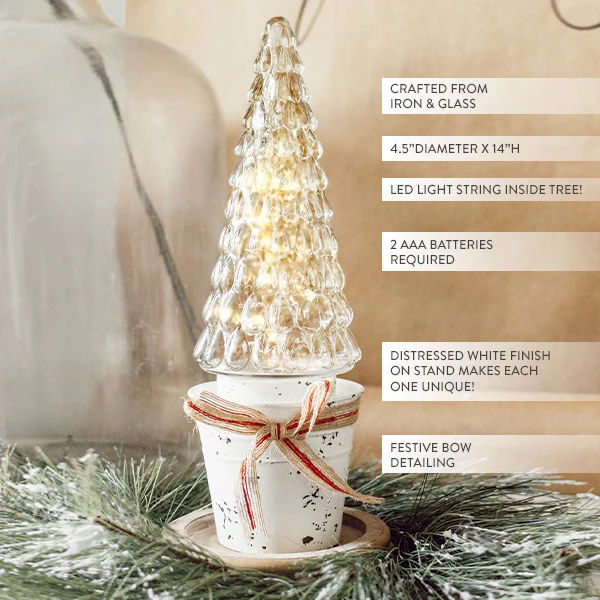 LED Glass Christmas Tree