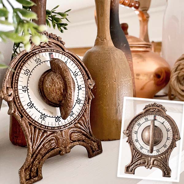 Antique Victorian Inspired Ornate Kitchen Timer