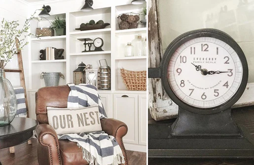 HUGE Decorative Hardware Scale Clock