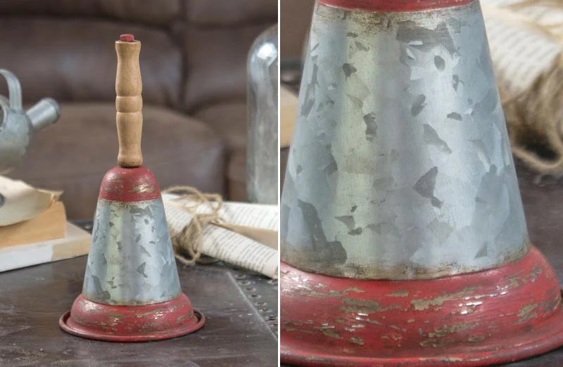 Galvanized Christmas Bell