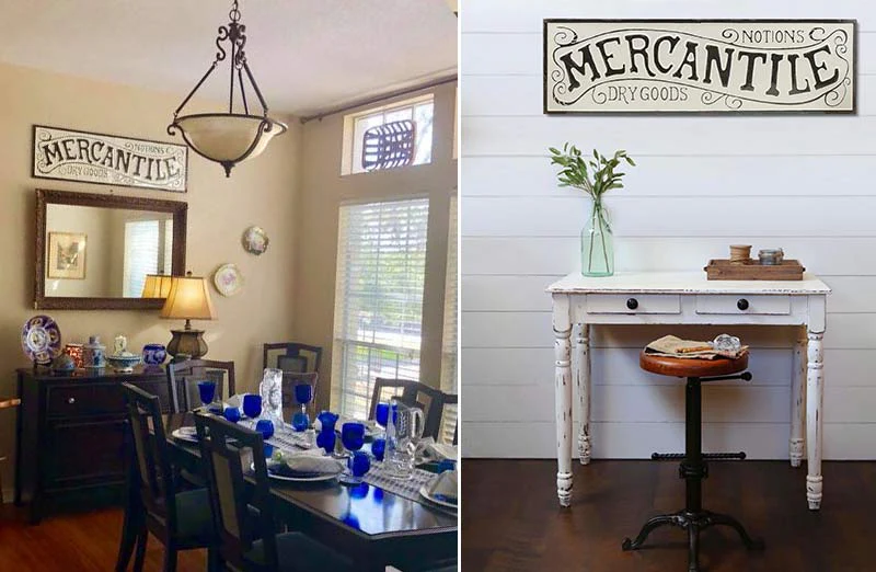 HUGE Metal Mercantile Sign