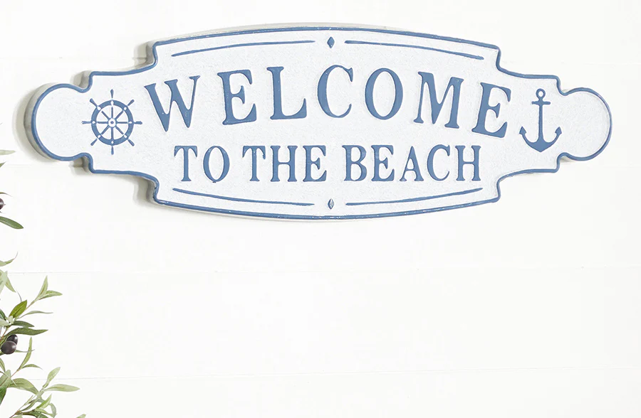 Welcome To The Beach Sign
