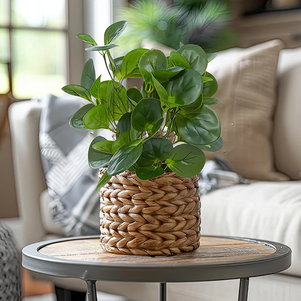 Lifelike Potted Peperomia Plant