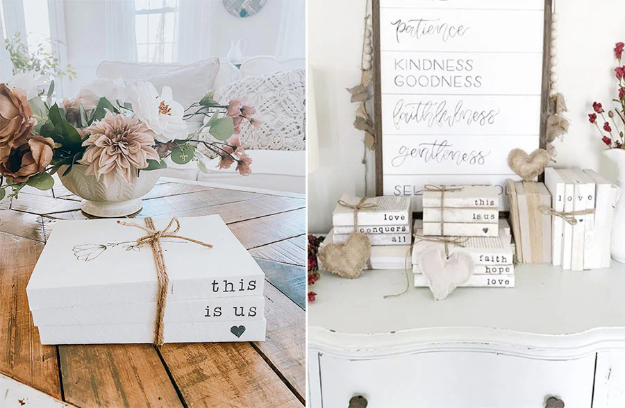 Handstamped This is Us Books