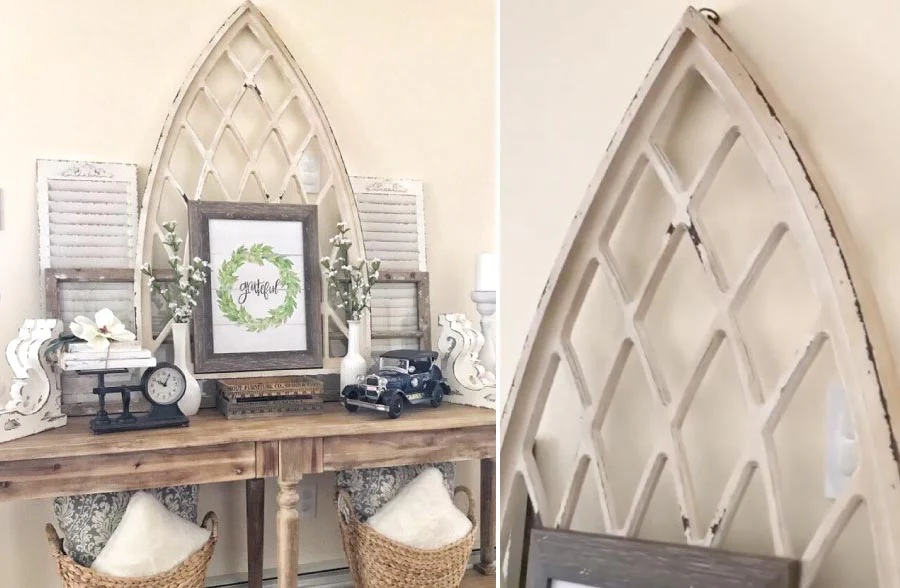 Wooden Cathedral Wall Arch