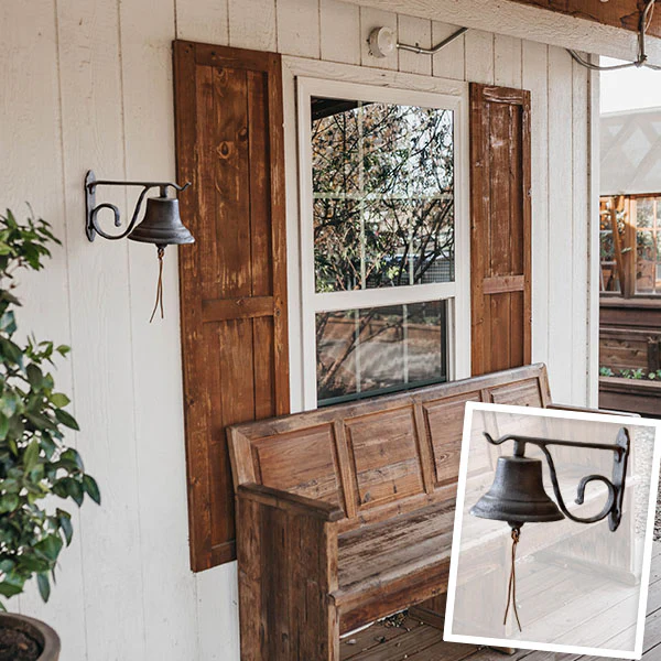 Cast Iron Dinner Bell with Bracket