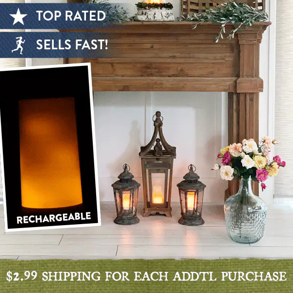 LED Glowing Candle, Set of 2