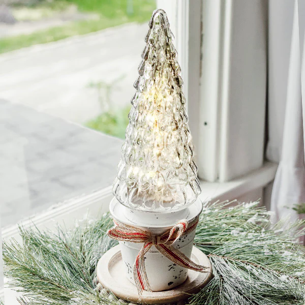 LED Glass Christmas Tree