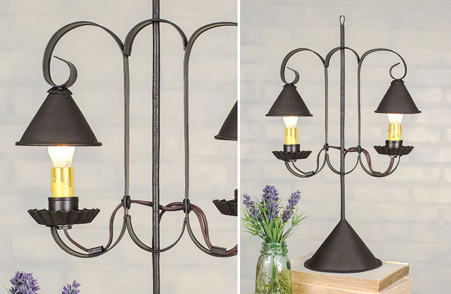 Lantern Inspired Hanging Double Lamp