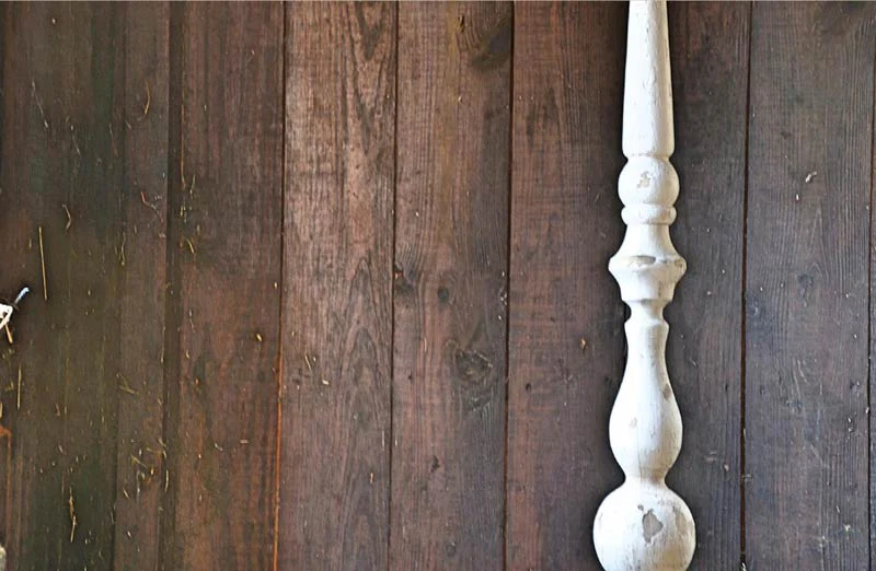 HUGE Chippy Wood Finial