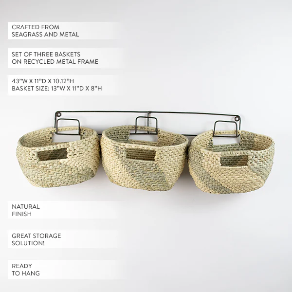Hanging Storage Baskets Set