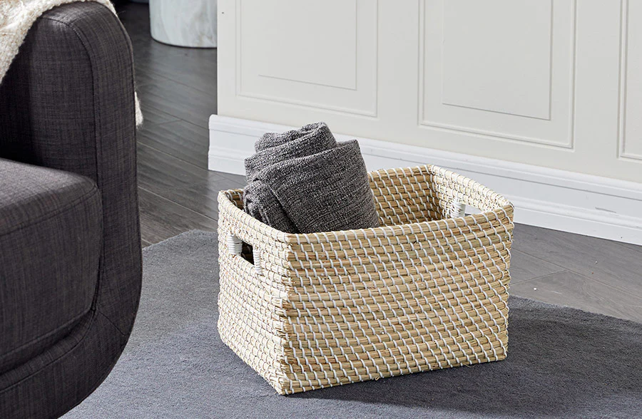 Seagrass Storage Basket with Handles
