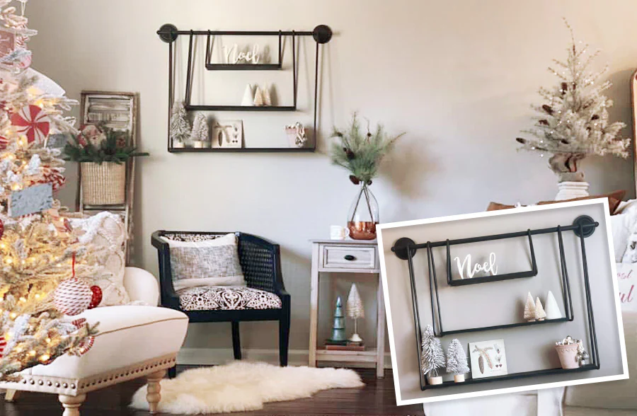 Utilitarian Three-Tiered Open Shelving Unit