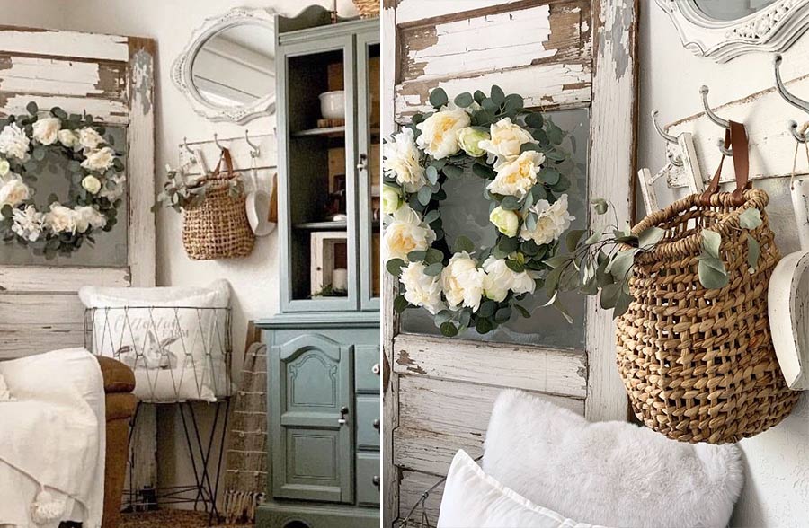 Peony and Hydrangea Wreath