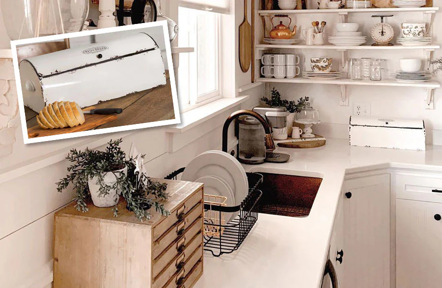 Vintage Finish Bread Box
