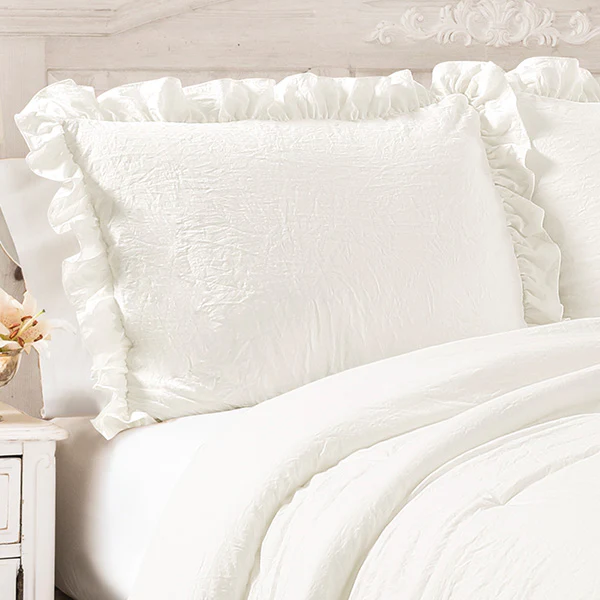 Spring Refresh Ruffled Edge Comforter Set, Choose Your Style/Size