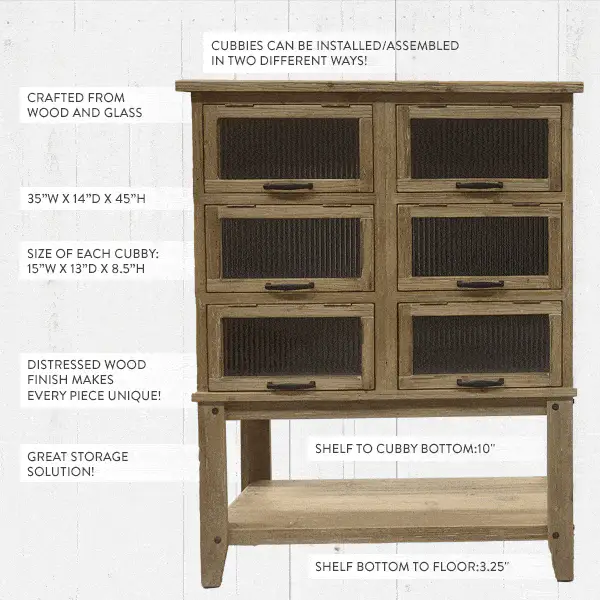 Vintage Inspired Country General Store Seed Cabinet