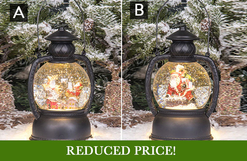Spinning Water Lantern Snow Globe, Pick Your Style