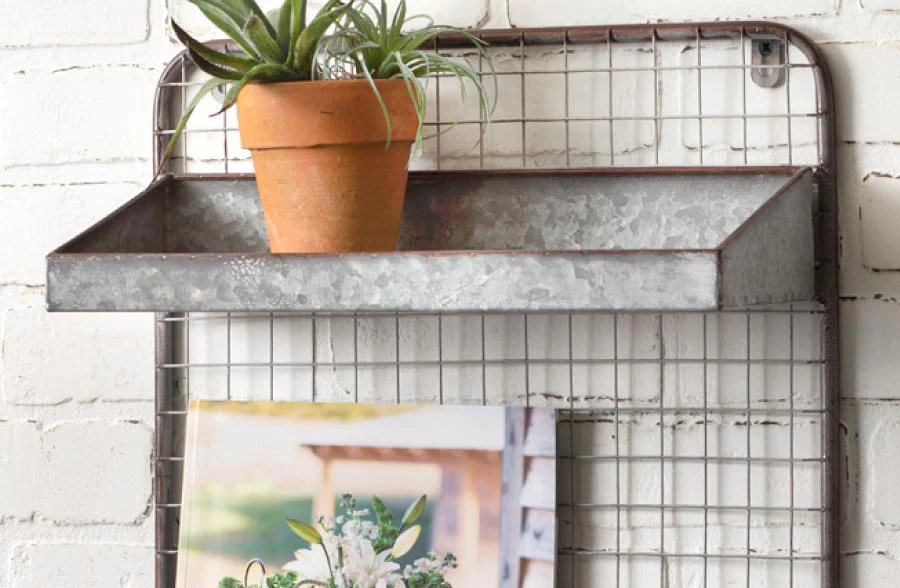 Wall Pocket Three Hook Organizer